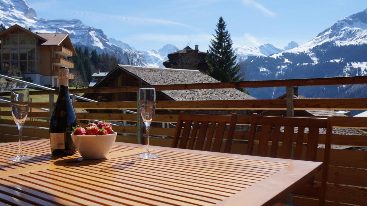 Chalet Am Acher 3 Leilighet Wengen Eksteriør bilde