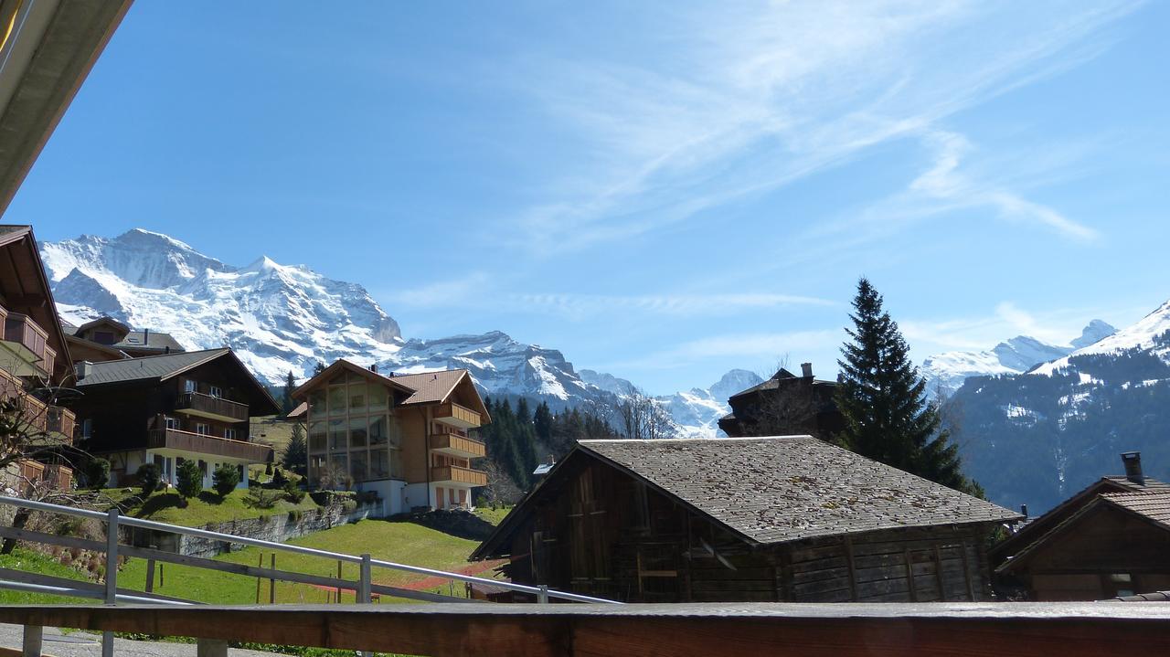 Chalet Am Acher 3 Leilighet Wengen Eksteriør bilde